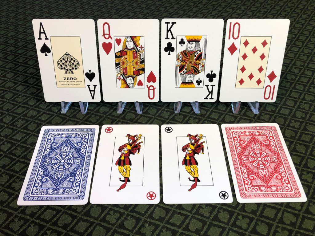 Zero Playing Cards backs and faces